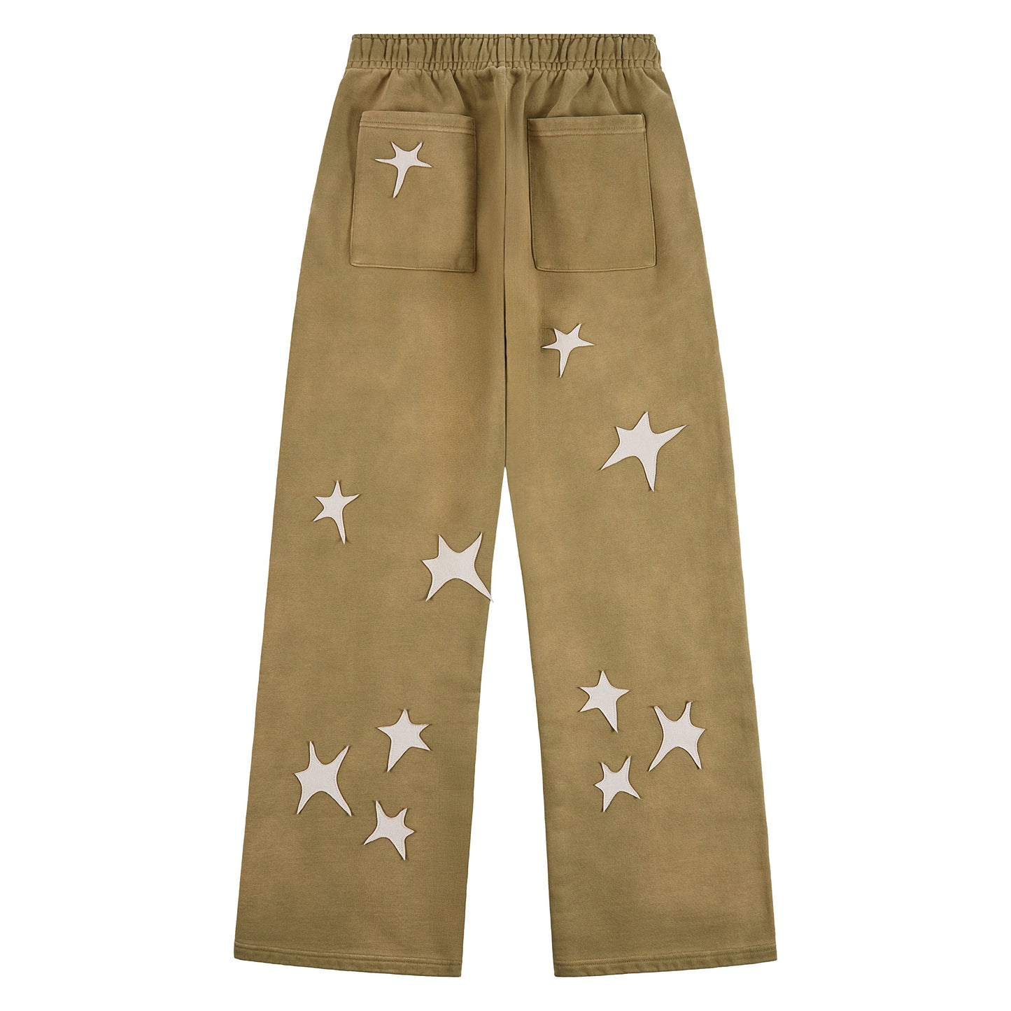 Patchwork Washed Sweatpant | Green