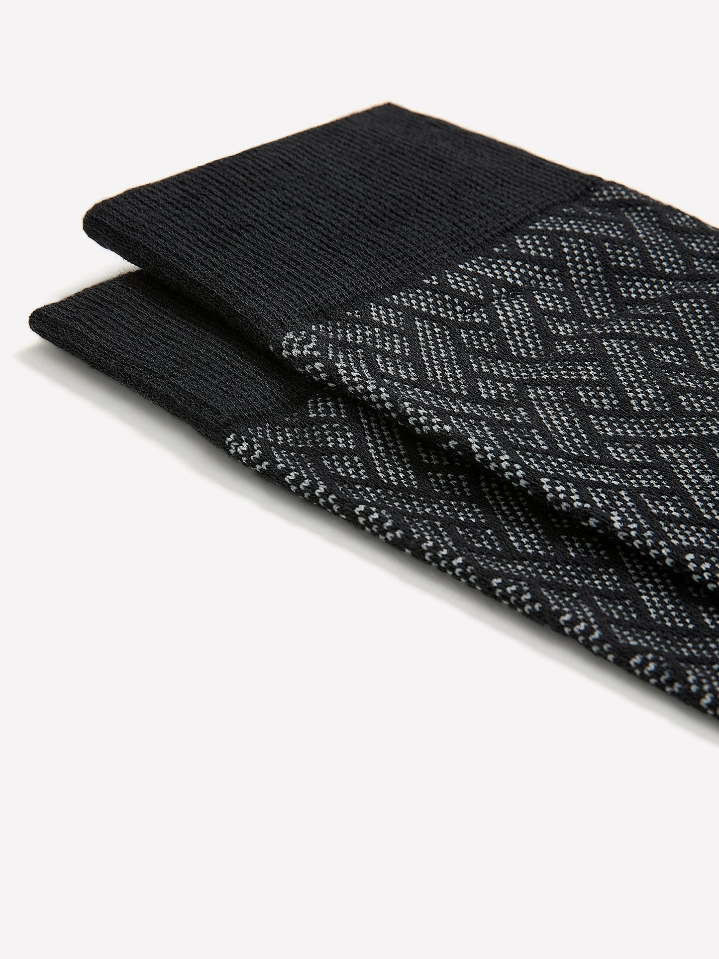 Dress Socks with Geometric Pattern