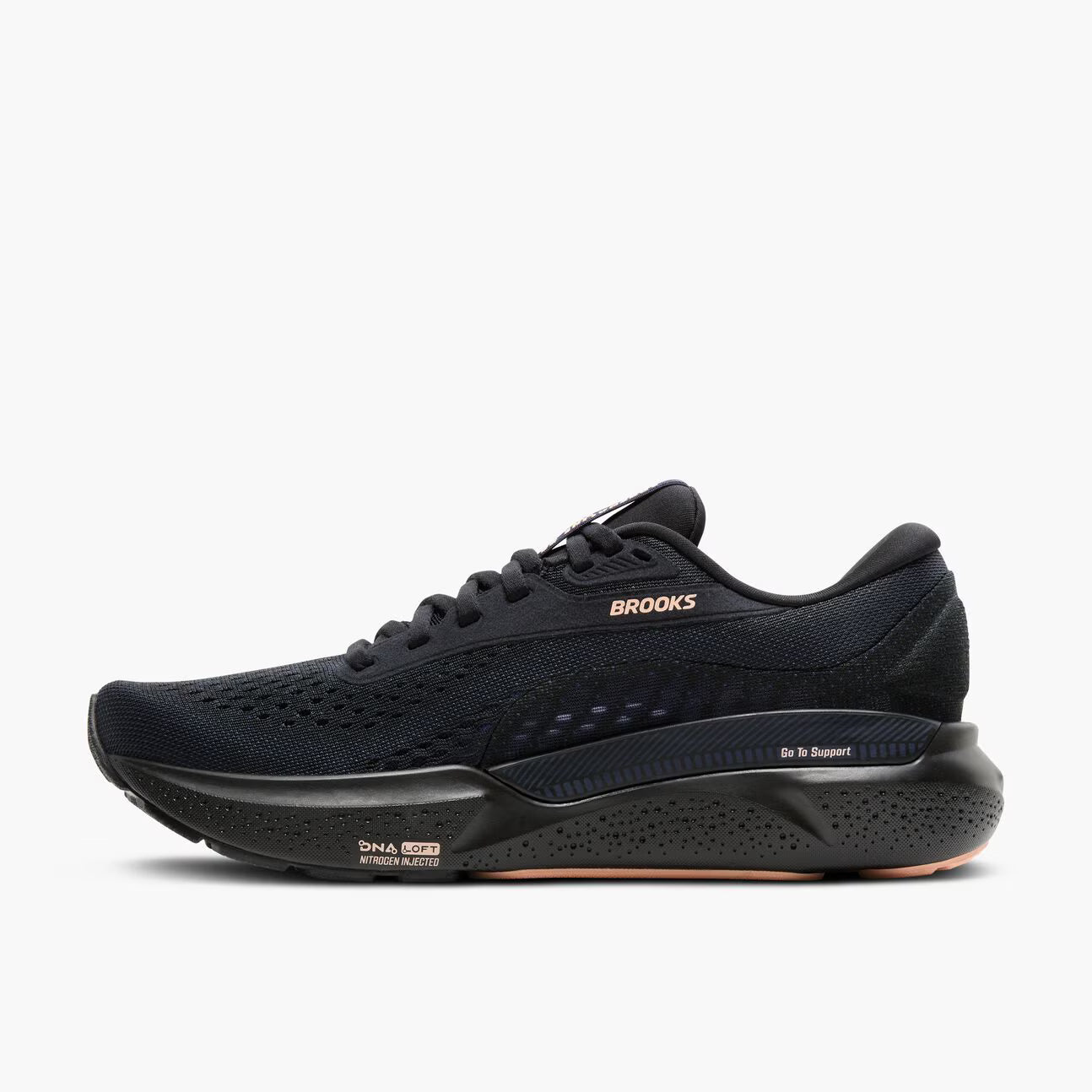 Brooks Women's Adrenaline GTS 24 - Black/Peacoat/Peach