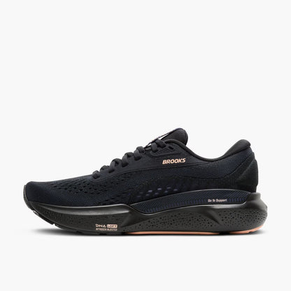 Brooks Women's Adrenaline GTS 24 - Black/Peacoat/Peach