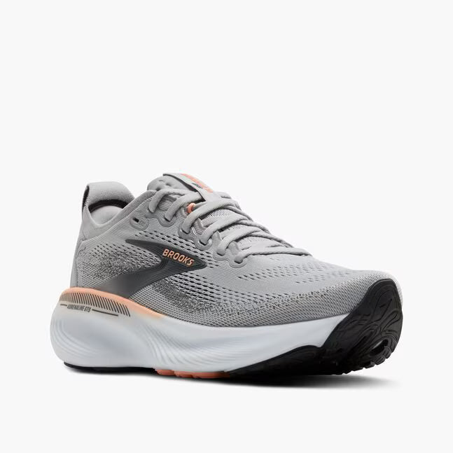 Brooks Women's Adrenaline GTS 25 - Grey/Blackened Pearl/Coral - Wide (D)