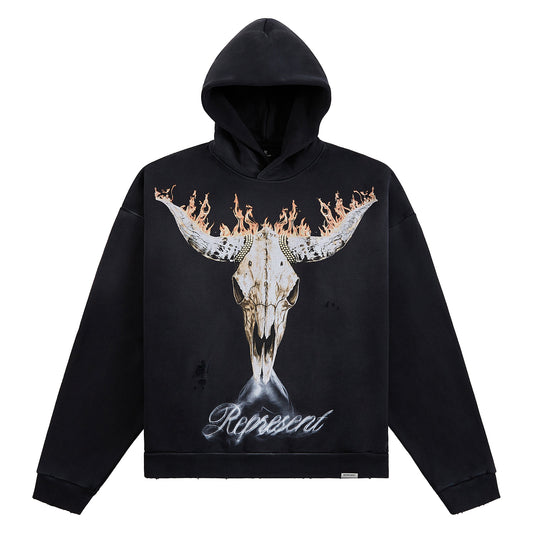 British Cowboys Hoodie | Stained Black