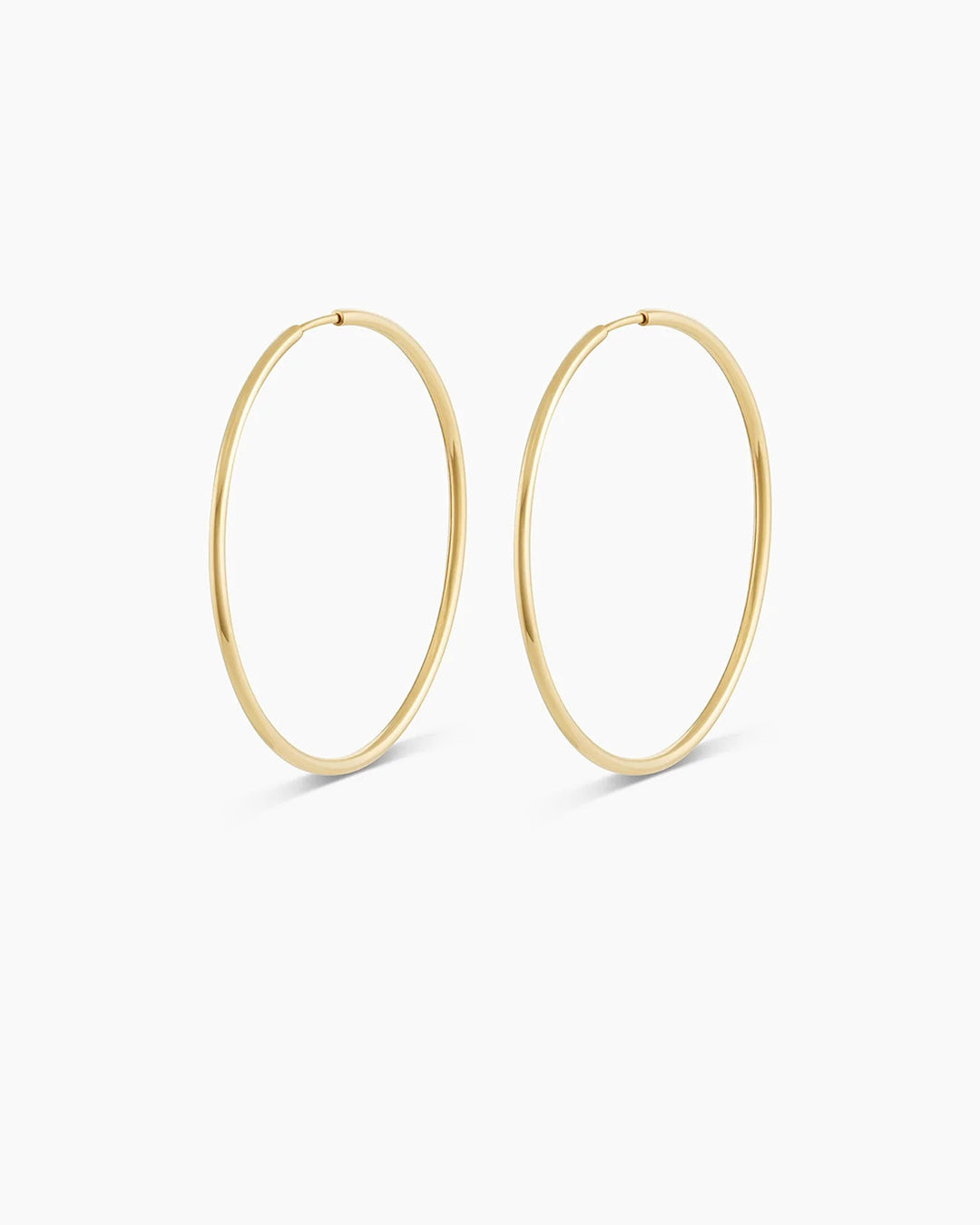 14K Gold Classic Hoops