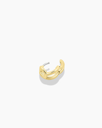 Alphabet Single Huggie