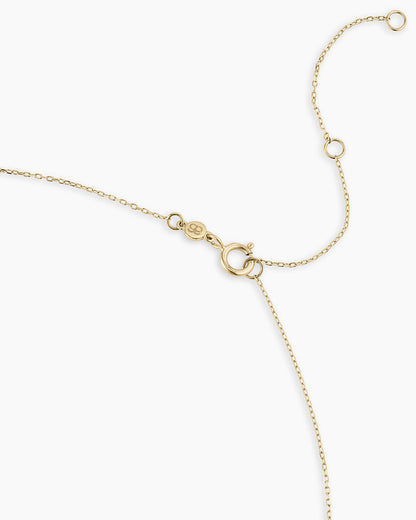 14K Gold Cross Charm Necklace