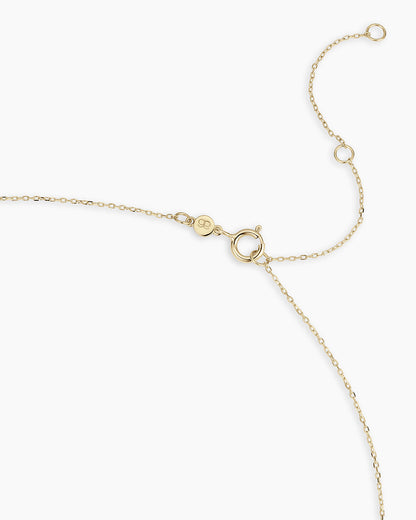 14K Diamond and Blue Sapphire Evil Eye Charm Necklace