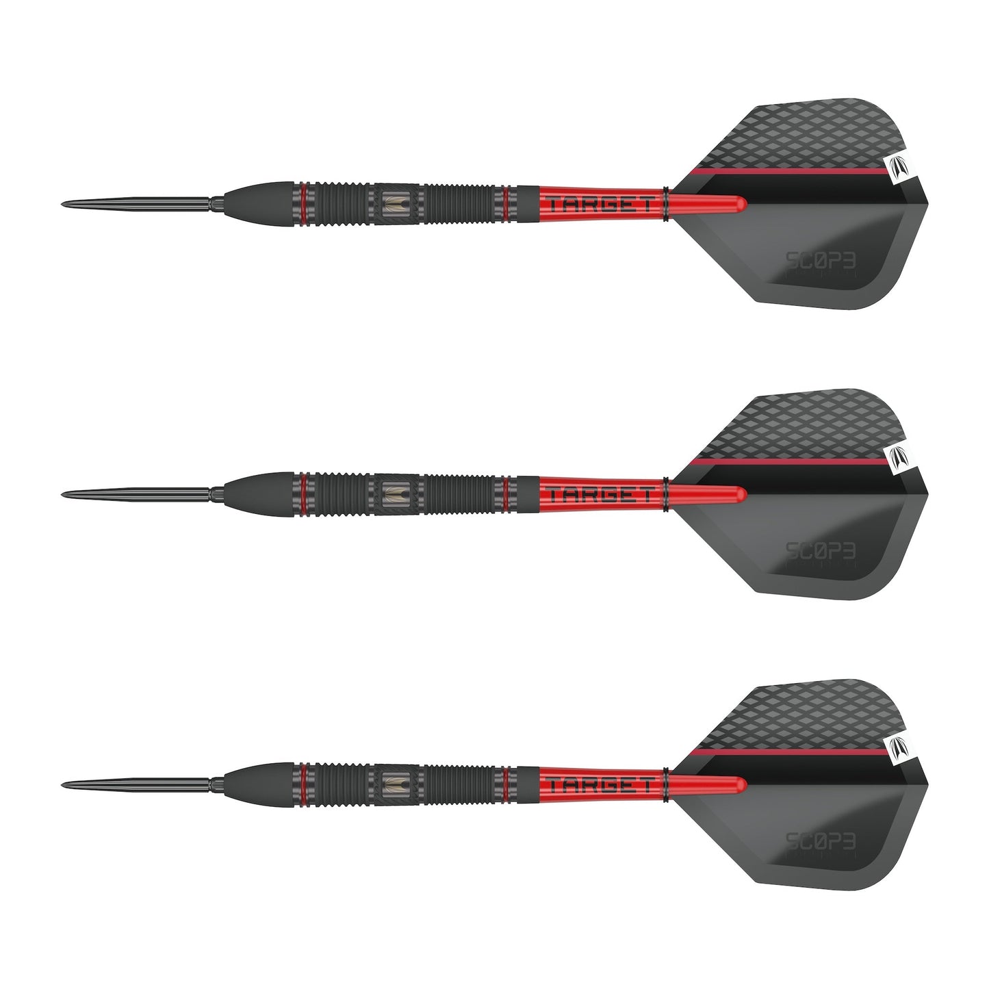 TARGET - Scope SP02 Swiss Point Steel Tip Darts - 90% Tungsten - 24g