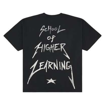 Higher Learning Tee | Vintage Black
