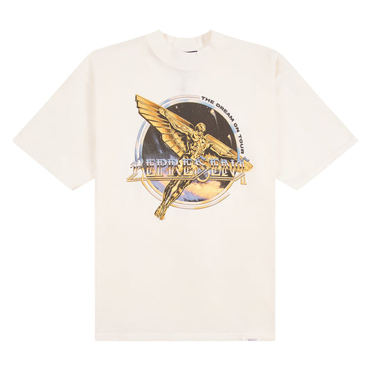 Golden Tour Tee | Flat White
