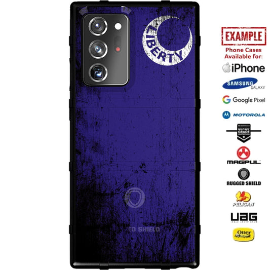 Fort Moultrie / Ft Sullivan Liberty in Moon Flag Design Custom Printed Case Design for Apple, Samsung, Google & Motorola Phone Models
