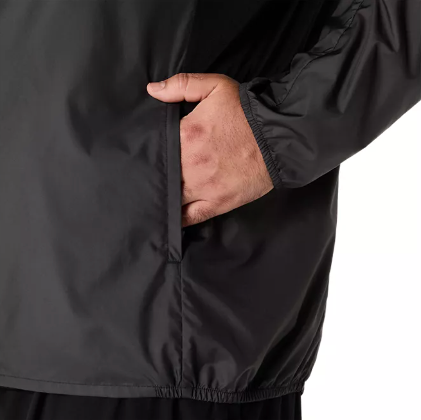 2026 ASICS Los Angeles Marathon FINISHER - ASICS Men's Silver Jacket Black (2011D235) (LA26-35)