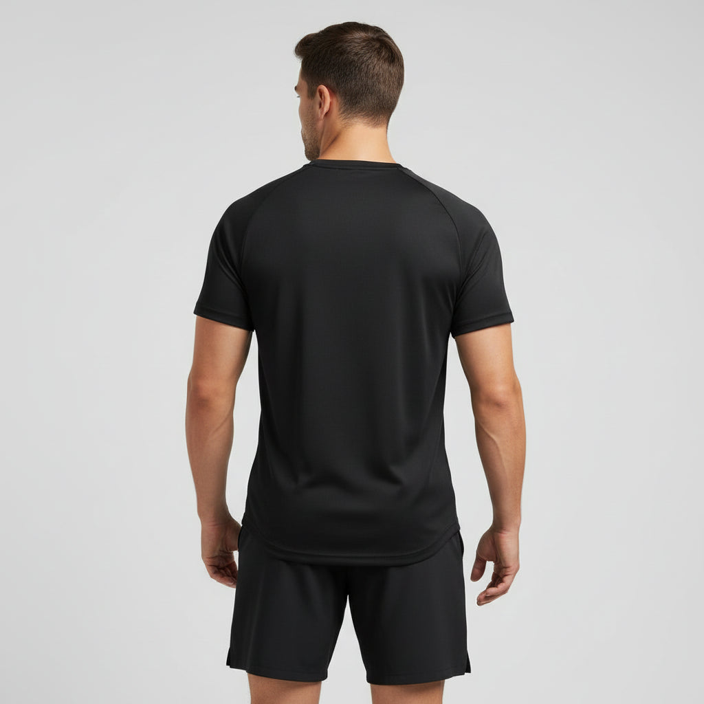 Pink Flex Long Logo Performance Tee