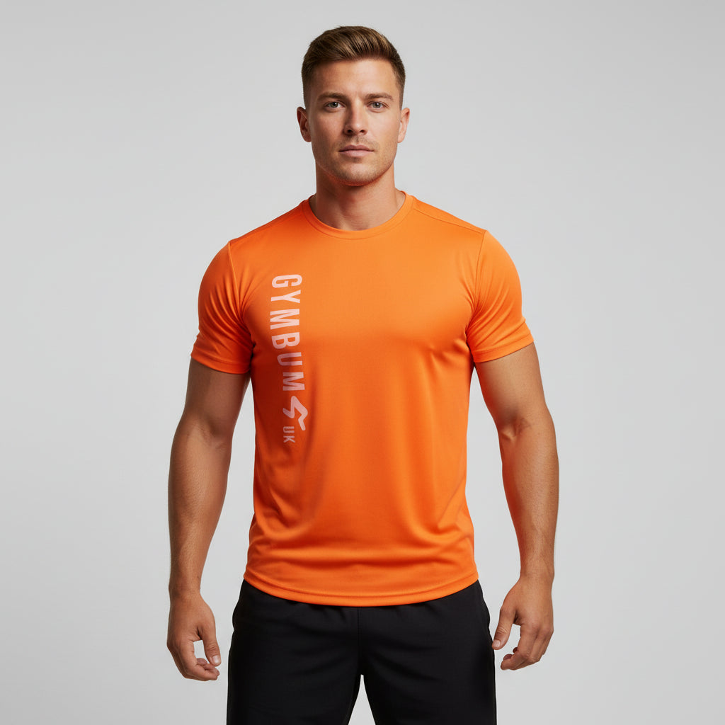 Pink Flex Long Logo Performance Tee